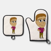 Ensemble De Gant De Cuisine Et De Manique chibi (Recto)