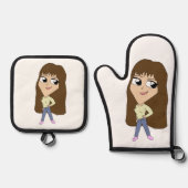 Ensemble De Gant De Cuisine Et De Manique chibi (Recto)