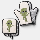 Ensemble De Gant De Cuisine Et De Manique chibi mummy (Recto/Verso)