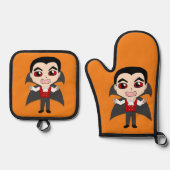 Ensemble De Gant De Cuisine Et De Manique chibi vampire (Recto)