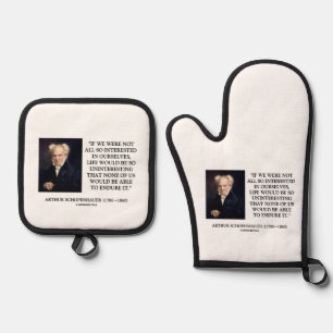 Ensemble De Gant De Cuisine Et De Manique Citation de Schopenhauer : Tous si intéressés par