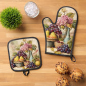 Ensemble De Gant De Cuisine Et De Manique Conception de la vie (De haut en bas)