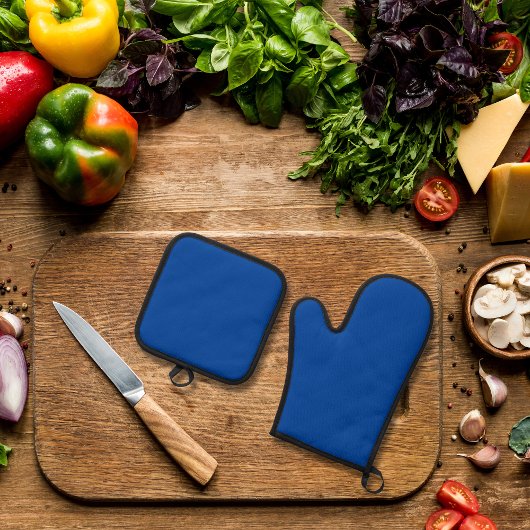 Ensemble De Gant De Cuisine Et De Manique Couleur bleu clair