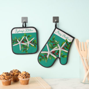 Ensemble De Gant De Cuisine Et De Manique Cuisine de Noël Starfish