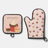 Ensemble De Gant De Cuisine Et De Manique Cupcake Fun (Recto)
