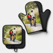 ENSEMBLE DE GANT DE CUISINE ET DE MANIQUE CYCLISME (Recto/Verso)