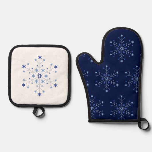 Ensemble De Gant De Cuisine Et De Manique Débuts Stellaires (Recto)