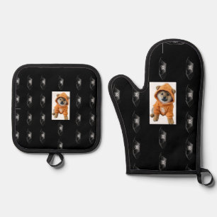 Ensemble De Gant De Cuisine Et De Manique $DOG / Runestone Four Mitts & Pot Holders
