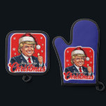 Ensemble De Gant De Cuisine Et De Manique Donald Trump Christmas Santa Claus Art<br><div class="desc">Donald Trump Christmas Santa Claus Art</div>