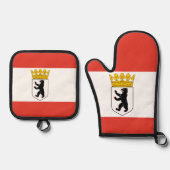 Ensemble De Gant De Cuisine Et De Manique Drapeau de Berlin (Recto)