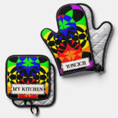 Ensemble De Gant De Cuisine Et De Manique Energize par Kenneth Yoncich (Recto/Verso)