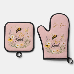 Ensemble De Gant De Cuisine Et De Manique Ensemble de protège-poêle et de manche à air 'Bee 