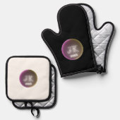 Ensemble De Gant De Cuisine Et De Manique Ensemble JK 2026 Mitt & Pot Holder (Recto/Verso)