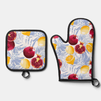 Ensemble De Gant De Cuisine Et De Manique Ensemble Mitt Four à Fruit