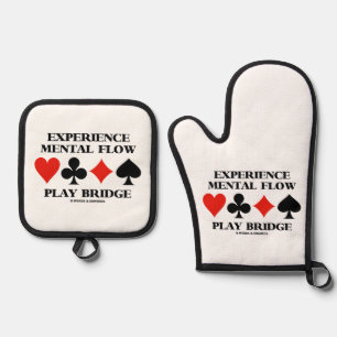 Ensemble De Gant De Cuisine Et De Manique Expérience Pont de jeu de flux mental
