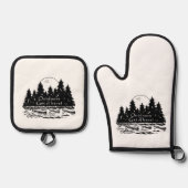 Ensemble De Gant De Cuisine Et De Manique Extérieur Allez-y ! Canots (Recto)