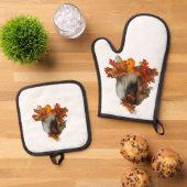 Ensemble De Gant De Cuisine Et De Manique Fall Sheltie (De haut en bas)