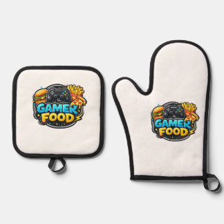 Ensemble De Gant De Cuisine Et De Manique Gamer Food Oven Mitts – Funny Gaming Kitchen
