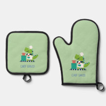 Gants de four et dessous de plat ensemble pour enf