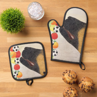 Ensemble De Gant De Cuisine Et De Manique Gants de four et protège-pots ensemble chien et to