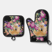 Ensemble De Gant De Cuisine Et De Manique GARDEN DANCE Chow (Recto)