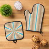 Ensemble De Gant De Cuisine Et De Manique Illusion d'été (De haut en bas)