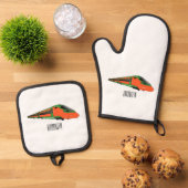 Ensemble De Gant De Cuisine Et De Manique Illustration du train à balles (De haut en bas)