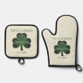 Ensemble De Gant De Cuisine Et De Manique Irish Pub (Recto)