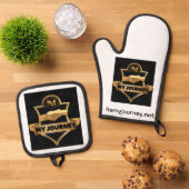 Ensemble De Gant De Cuisine Et De Manique Its My Journey Cooking Mitt Set (De haut en bas)