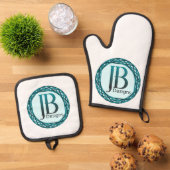 Ensemble De Gant De Cuisine Et De Manique JB Designs Original (De haut en bas)