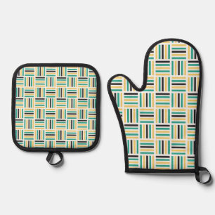 Ensemble De Gant De Cuisine Et De Manique Jeu d'attaches et de porte-pots pour four