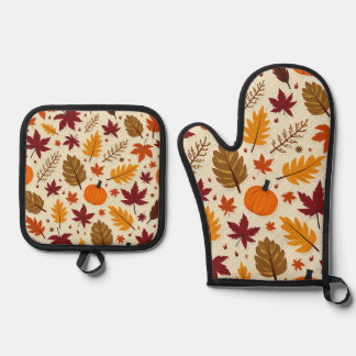 Ensemble De Gant De Cuisine Et De Manique Jour d'Action de grâce Mitt et Pot Holders