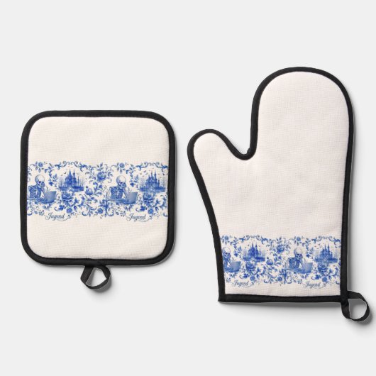 ENSEMBLE DE GANT DE CUISINE ET DE MANIQUE K01 (Recto)