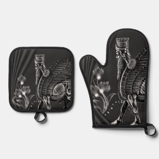 Ensemble De Gant De Cuisine Et De Manique Lamassu Classic Four Mitt et Pot Holders