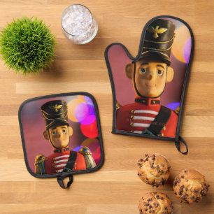 Ensemble De Gant De Cuisine Et De Manique L'ami soldat de jouet classique de Noël de Slipper