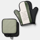 Ensemble De Gant De Cuisine Et De Manique L'Amitié Est Le Fil (Recto/Verso)
