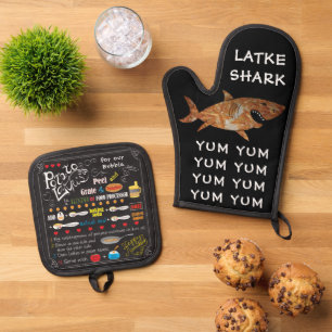 Ensemble De Gant De Cuisine Et De Manique Latke Shark