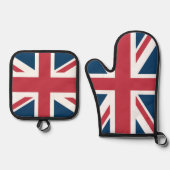 Ensemble De Gant De Cuisine Et De Manique Le drapeau britannique Union Jack (Recto)
