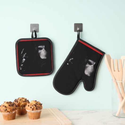 Ensemble De Gant De Cuisine Et De Manique Le Gant - (In situ (suspendu))