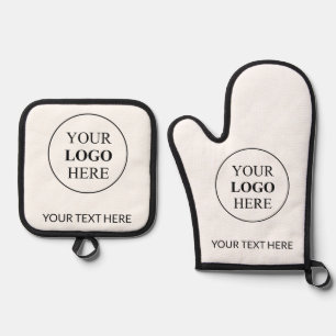 Ensemble De Gant De Cuisine Et De Manique Logo promotionnel personnalisé - Pas de commande m