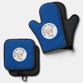 Ensemble De Gant De Cuisine Et De Manique Meilleur Chef du monde (Recto/Verso)