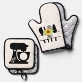 Ensemble De Gant De Cuisine Et De Manique Mi cocina (Recto/Verso)