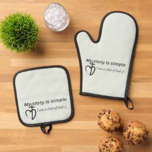 Ensemble De Gant De Cuisine Et De Manique Mon histoire est simple