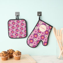 Motif floral décoratif rose violet Astra moderne