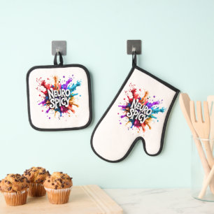 Ensemble De Gant De Cuisine Et De Manique NEUROÉPICÉ neurodiversité autisme tda dyslexie
