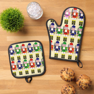 Ensemble De Gant De Cuisine Et De Manique Noël des noisettes