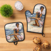 Ensemble De Gant De Cuisine Et De Manique Obsédés par la conquête de l'impossible (De haut en bas)