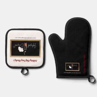 Ensemble De Gant De Cuisine Et De Manique Oven Mitt and Pot Holders