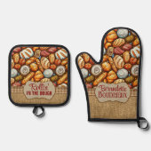 Ensemble De Gant De Cuisine Et De Manique Pain (Recto)