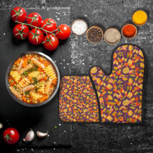 Pâtes et légumes violets